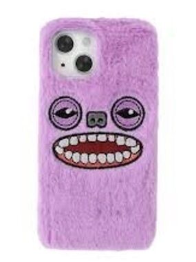 IPhone 15 Purple Fuzzy Fuggler Furry iPhone Case